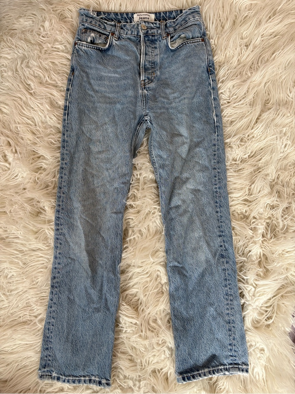 Reformation Cynthia High Rise Straight Leg Jeans Size 25